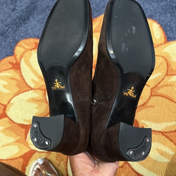 Prada Suede Ankle Sock Boots Size 38 (8) - Picture 6 of 10